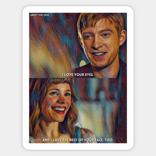 Love Your Eyes | About Time (2013) Movie Digital Fan Art Sticker by Sentiment et al.